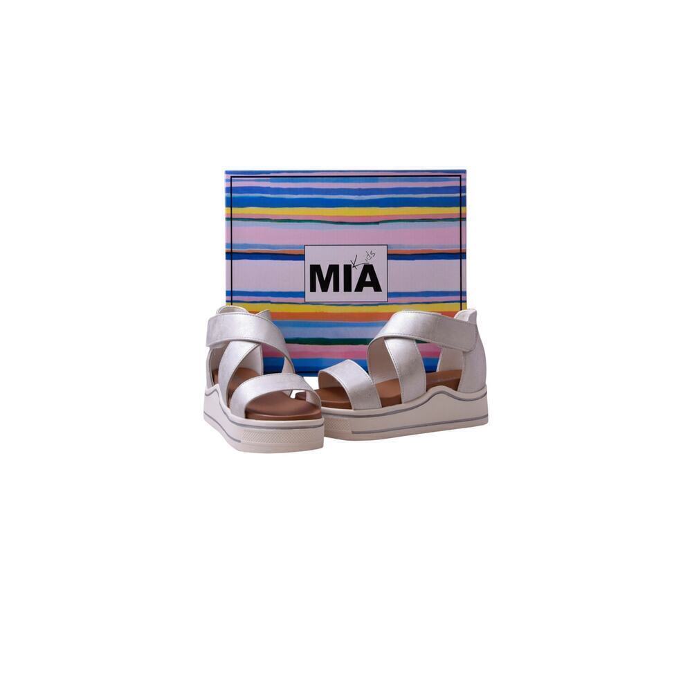 Mia Kids Minka-II Girl's Sandals Little/Big Hook/Closure Strap Shoes White. SZ-2